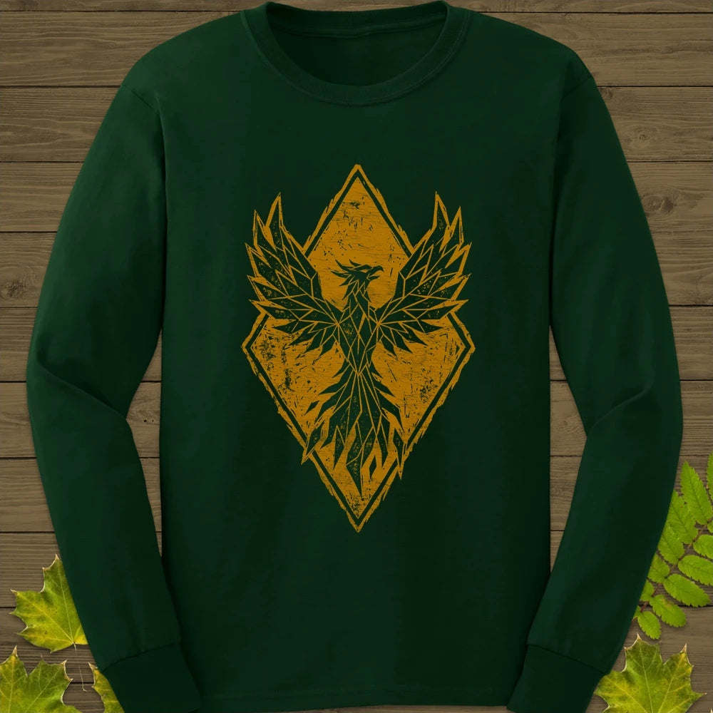 Phoenix Rising Long Sleeve Forest Green