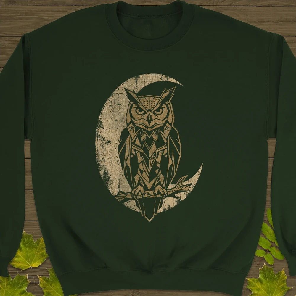 Lunar Owl Sweatshirt Forest Green