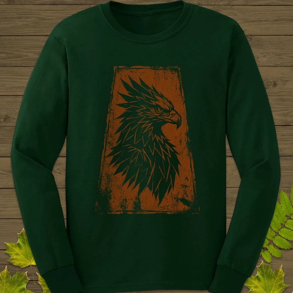 Tribal Eagle Long Sleeve Forest Green