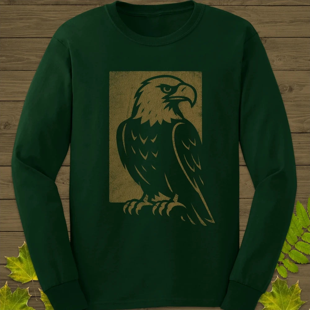 Watchful Eagle Long Sleeve Forest Green