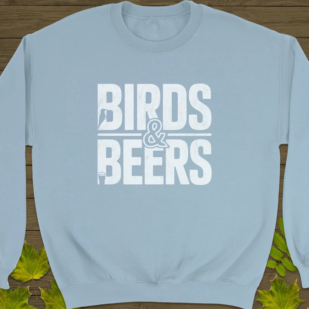 Birds & Beers Crewneck Sweatshirt Light Blue
