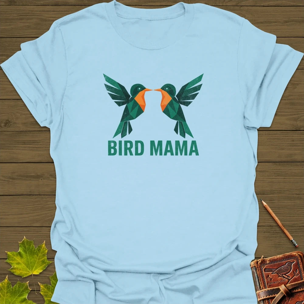 Bird Mama T-Shirt Light Blue