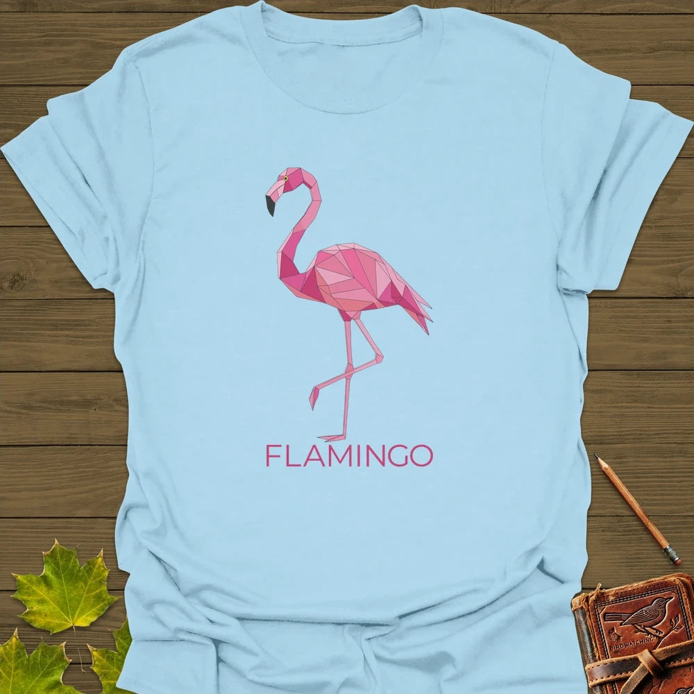 Flamingo Flair T-Shirt Light Blue