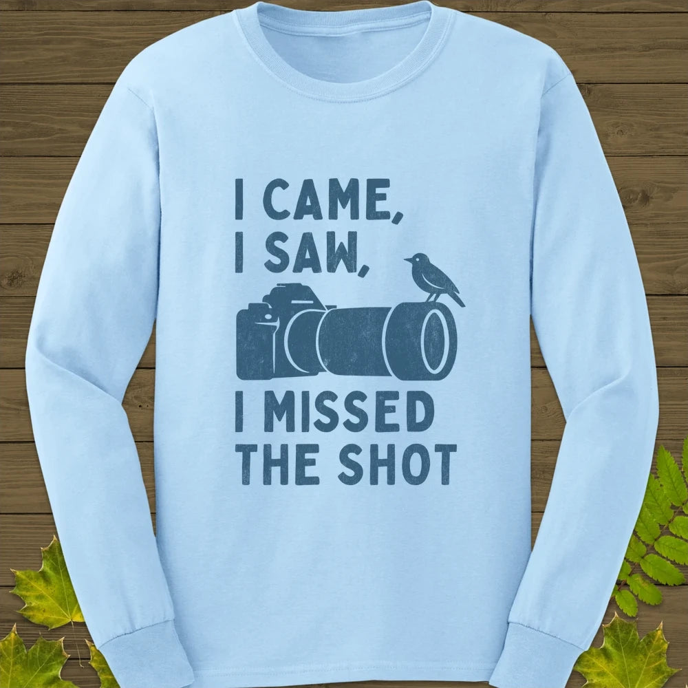 Missed The Shot Long Sleeve Light Blue