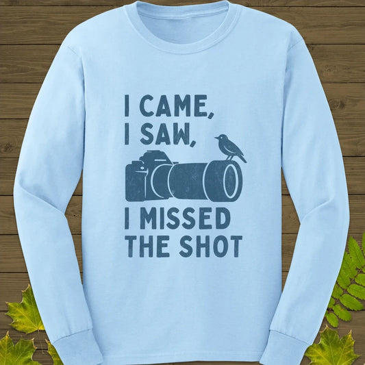 Missed The Shot Long Sleeve Light Blue
