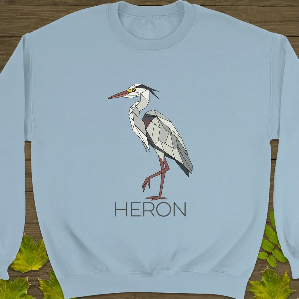 Heron Haze Crewneck Sweatshirt Light Blue