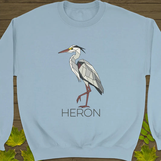 Heron Haze Crewneck Sweatshirt Light Blue