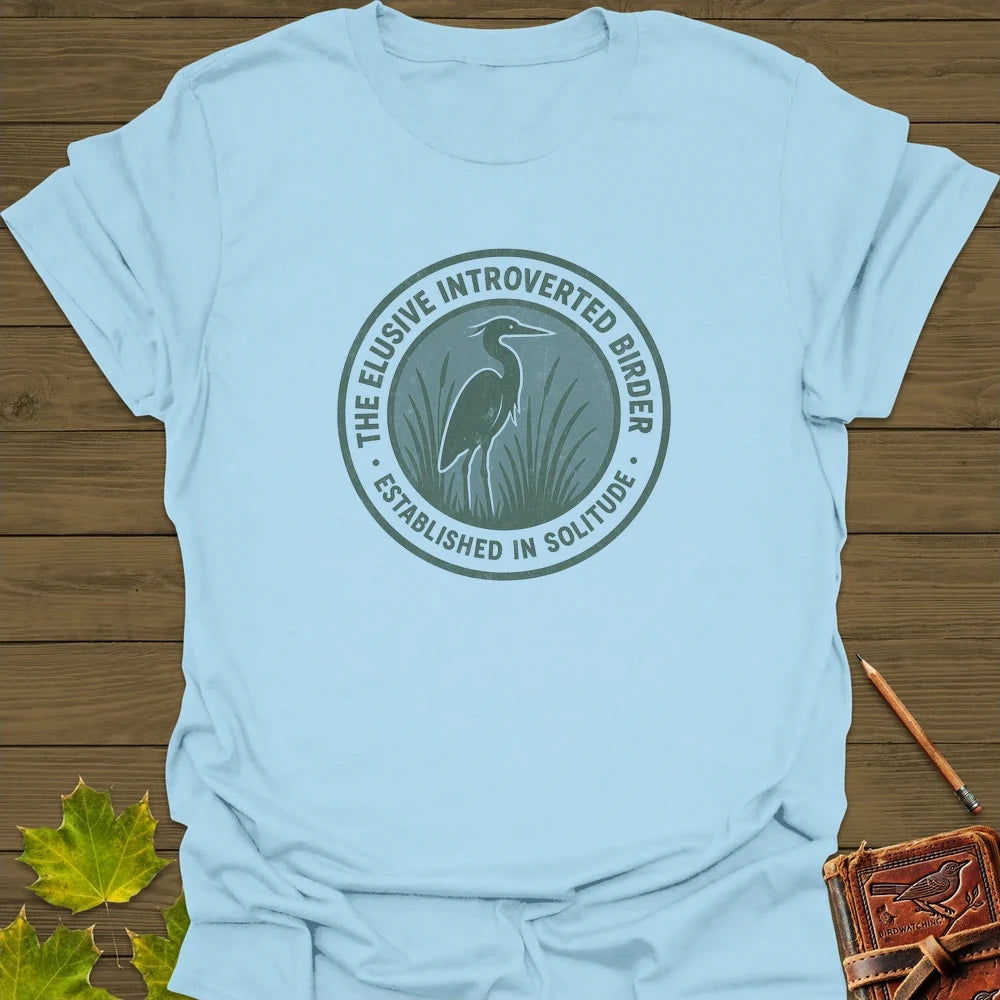 Elusive Birder T-Shirt Light Blue
