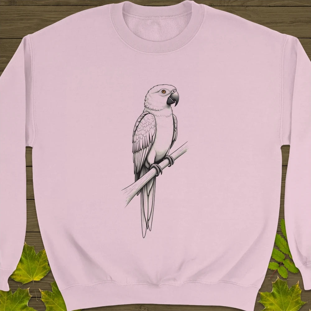 Parrot Perspective Crewneck Sweatshirt Light Pink