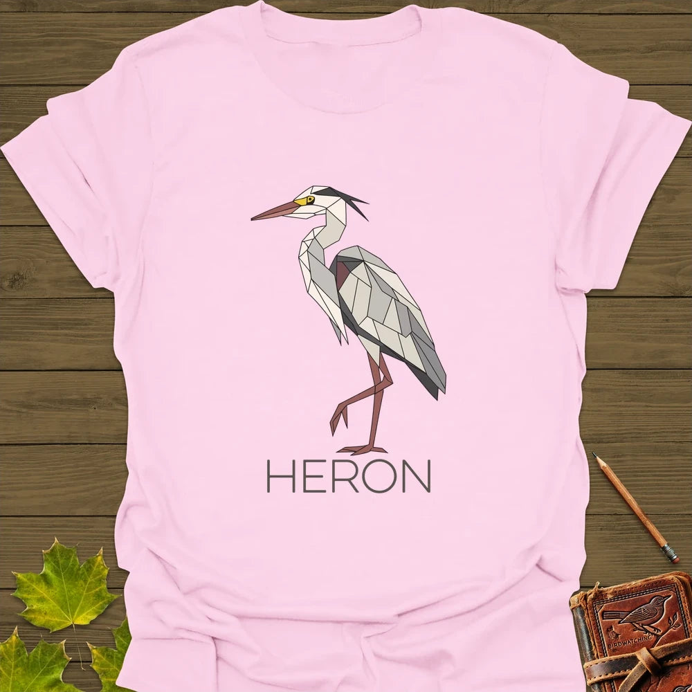 Heron Haze T-Shirt Light Pink