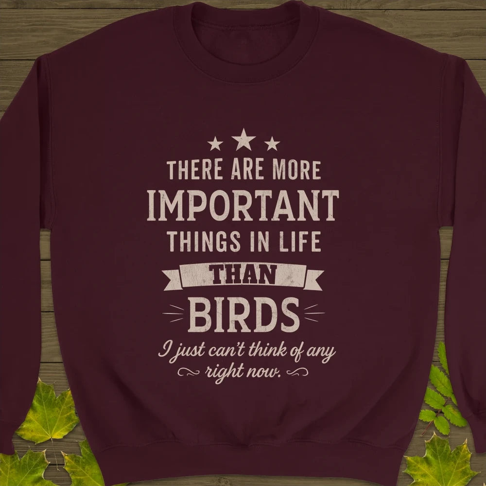 Important Things Crewneck Sweatshirt Maroon
