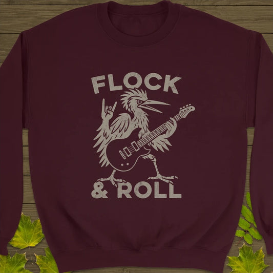 Flock & Roll Sweatshirt Maroon