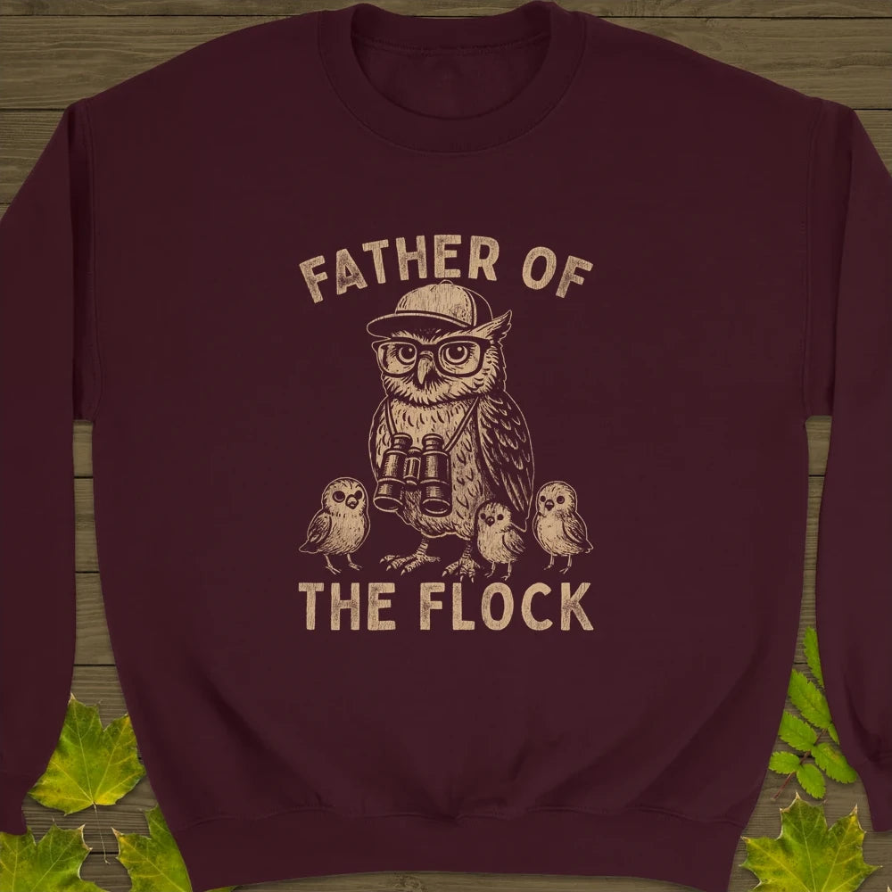 Father of the Flock Crewneck Sweatshirt Maroon
