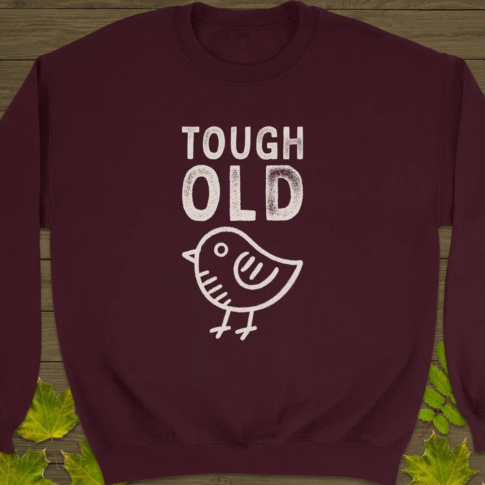 Tough Old Bird Crewneck Sweatshirt Maroon