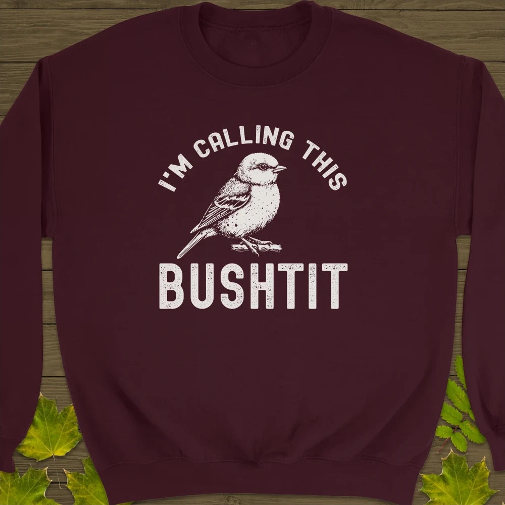 Calling This Bushtit Crewneck Sweatshirt Maroon
