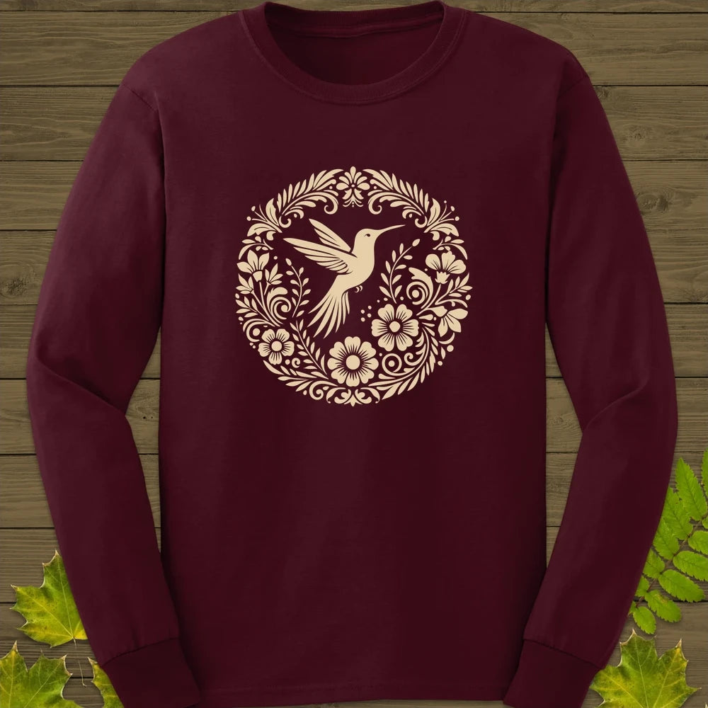 Graceful Flight Long Sleeve Maroon