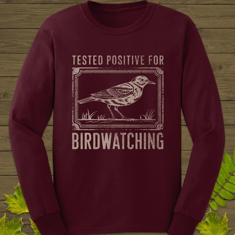 Tested Positive Long Sleeve Maroon
