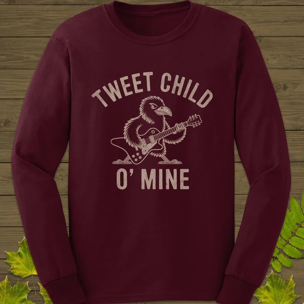Tweet Child Long Sleeve Maroon