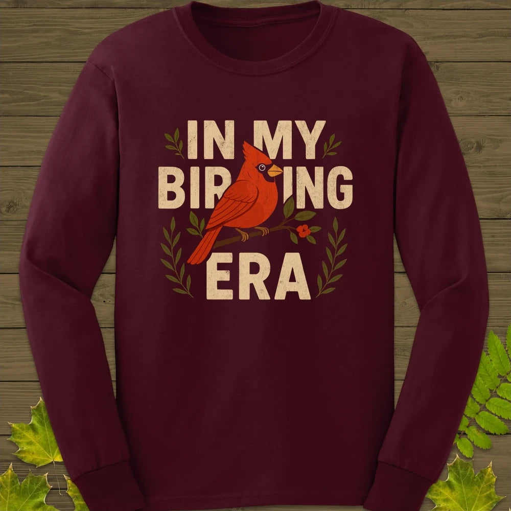 Birding Era Long Sleeve Maroon