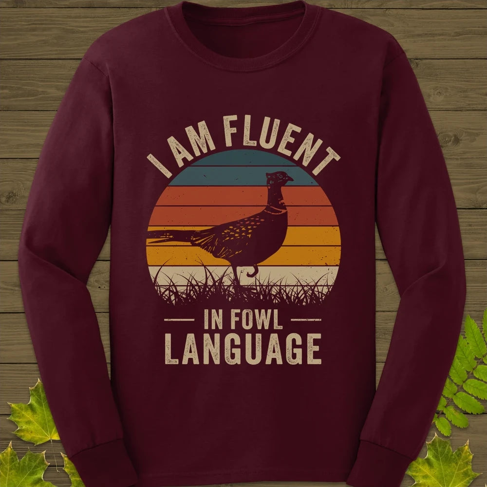 Fowl Language Long Sleeve Maroon