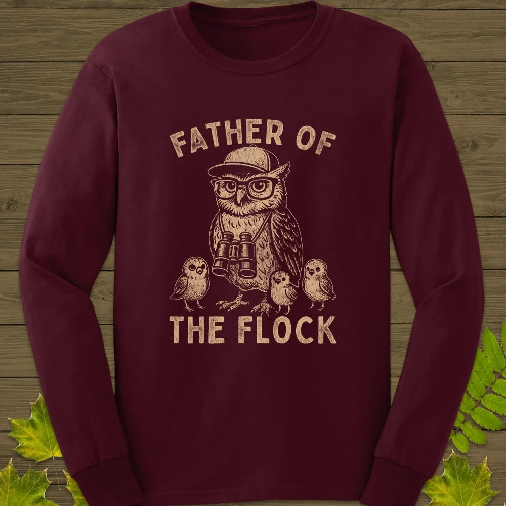 Father Of The Flock Long Sleeve Maroon