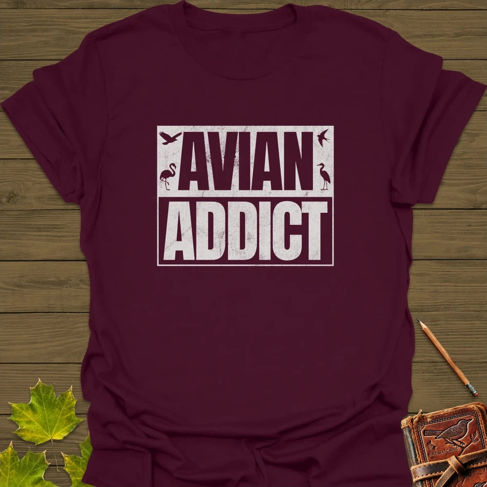 Avian Addict T-Shirt Maroon