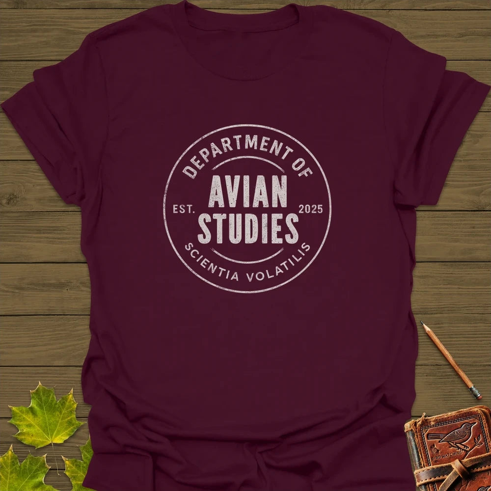 Avian Studies T-Shirt Maroon