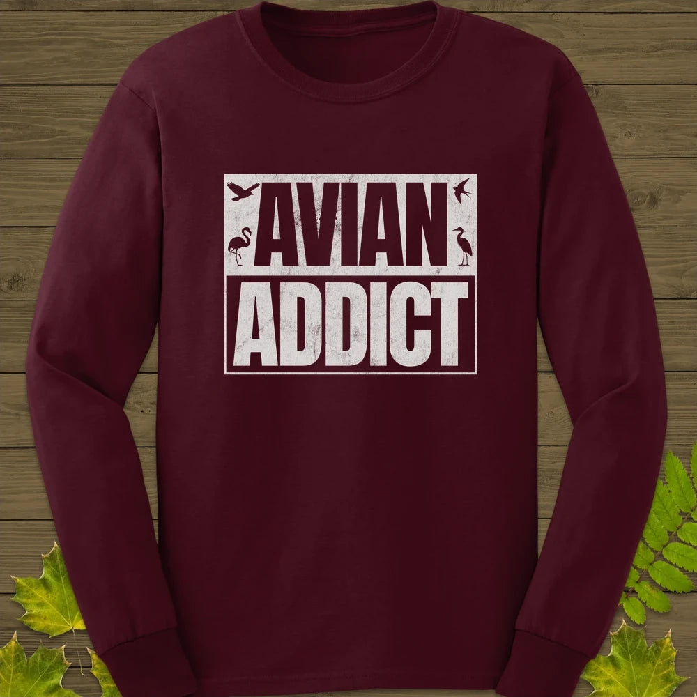Avian Addict Long Sleeve Maroon