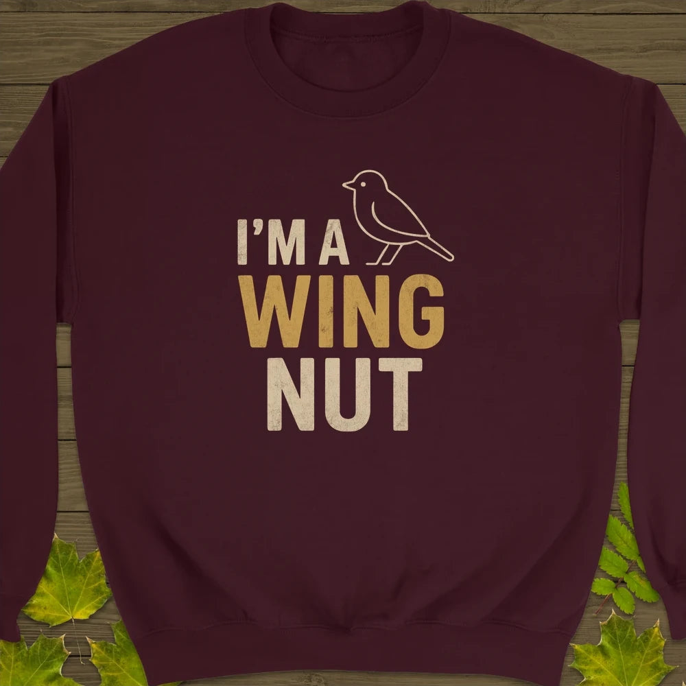 Wing Nut Crewneck Sweatshirt Maroon
