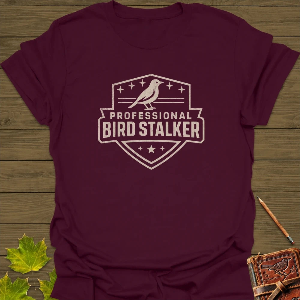 Bird Stalker T-Shirt Maroon