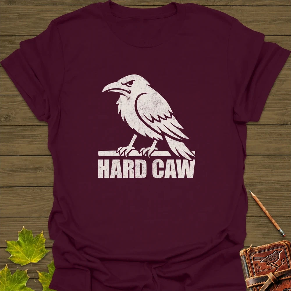 Hard Caw T-Shirt Maroon