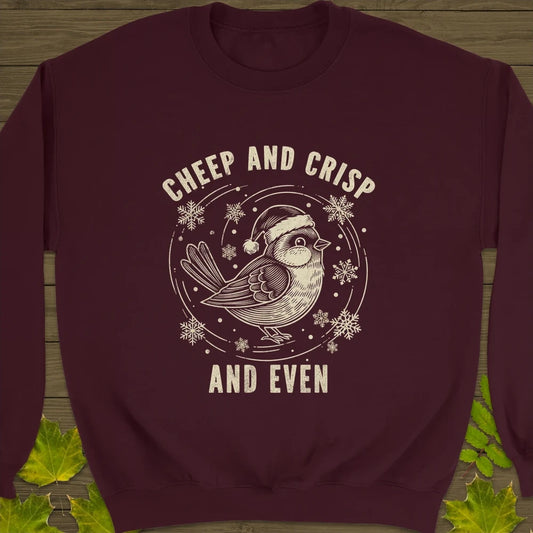Cheep And Crisp Crewneck Sweatshirt Maroon