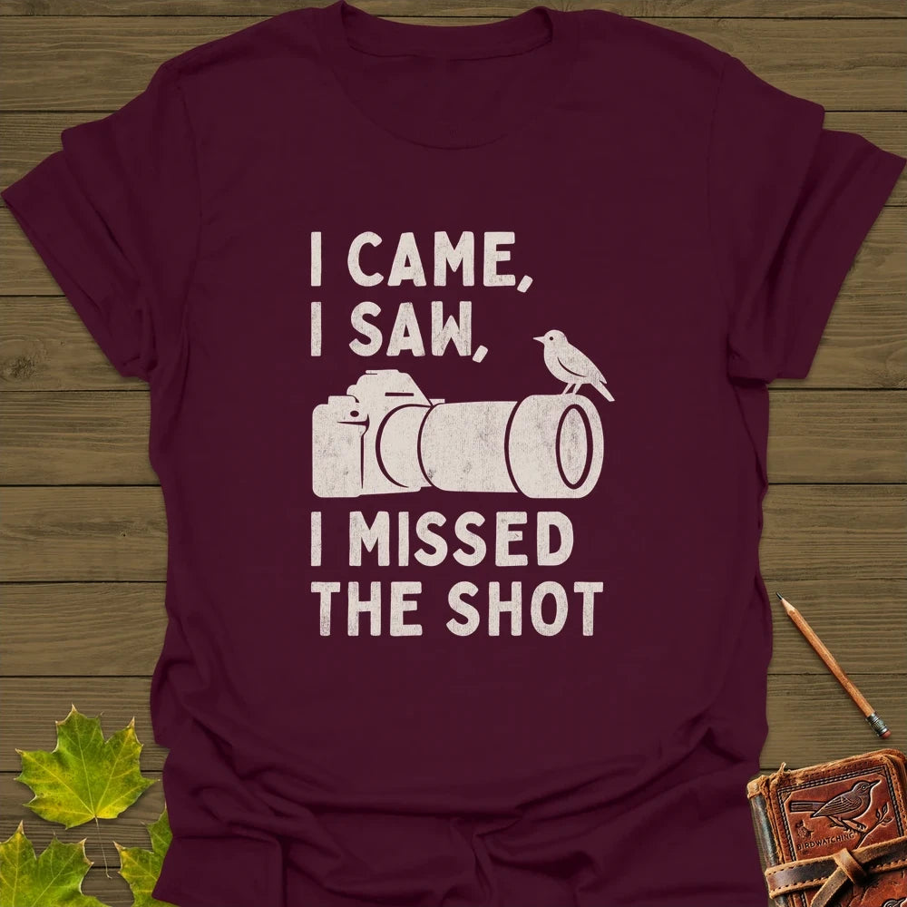 Missed The Shot T-Shirt Maroon