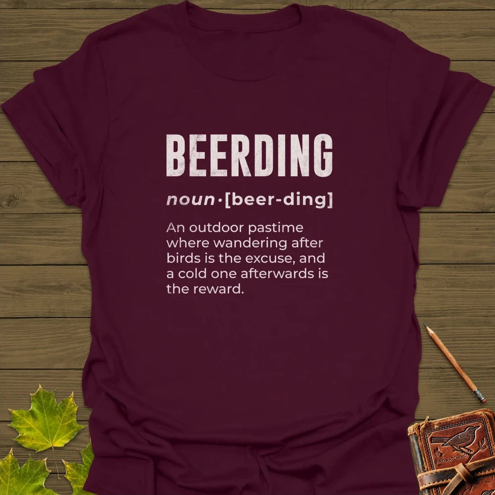 Beerding Definition T-Shirt Maroon