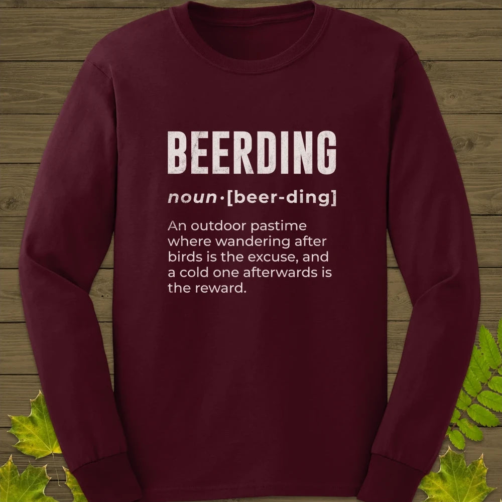 Beerding Definition Long Sleeve Maroon