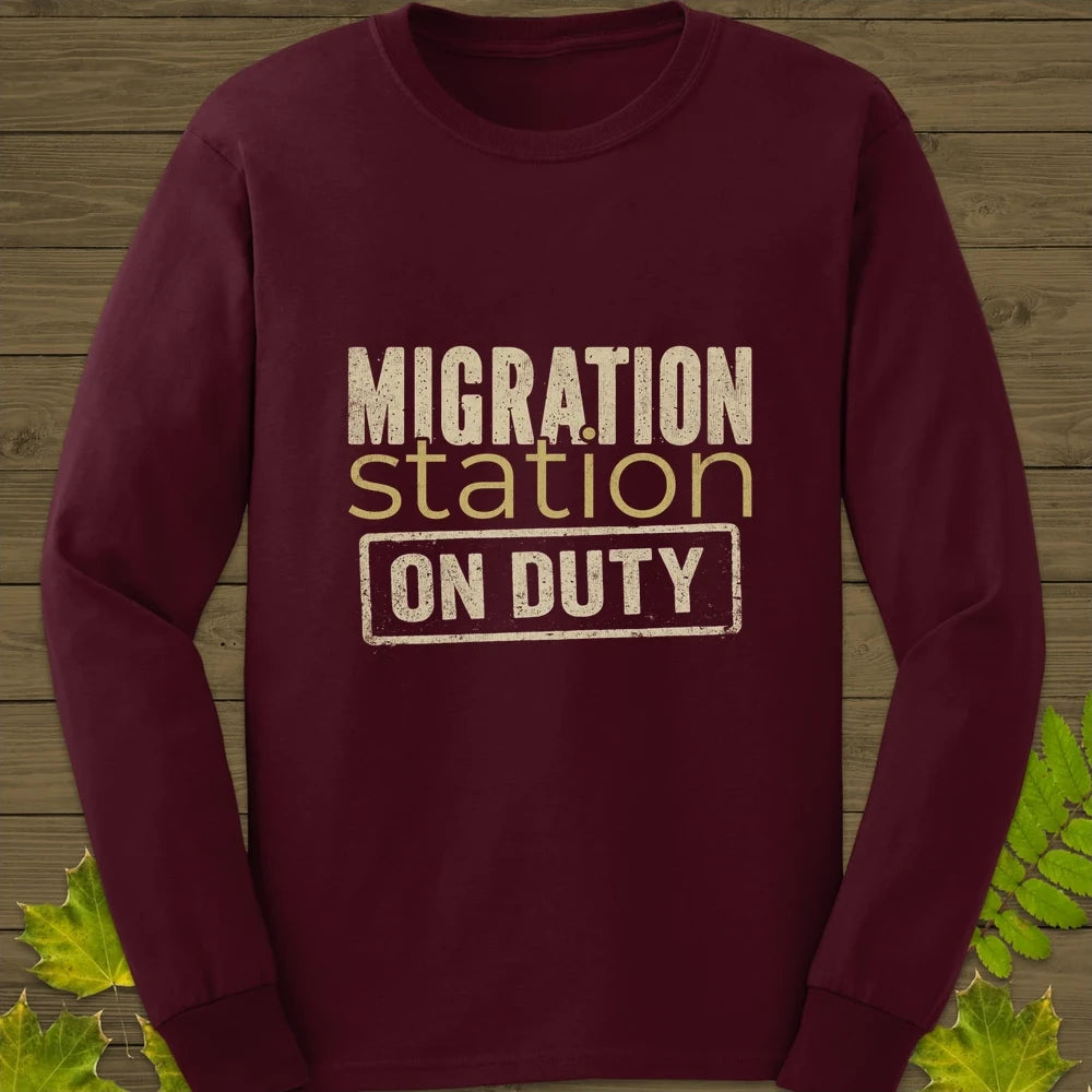 Migration Station Long Sleeve Maroon