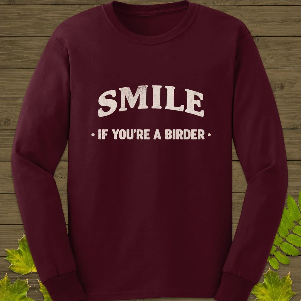 Smile Long Sleeve Maroon