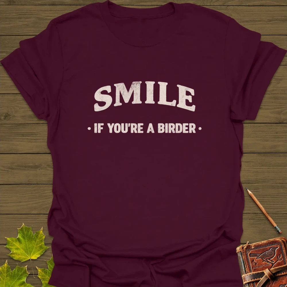 Smile T-Shirt Maroon