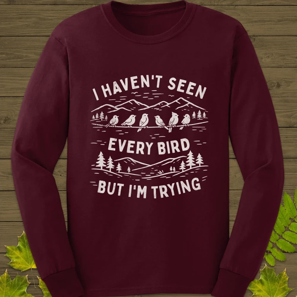 Every Bird Long Sleeve Maroon