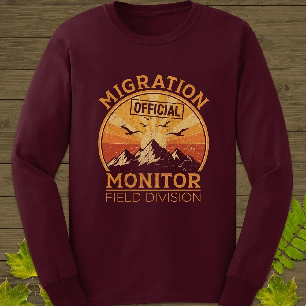 Migration Monitor Long Sleeve Maroon