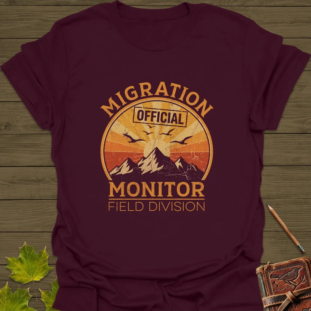 Migration Monitor T-Shirt Maroon