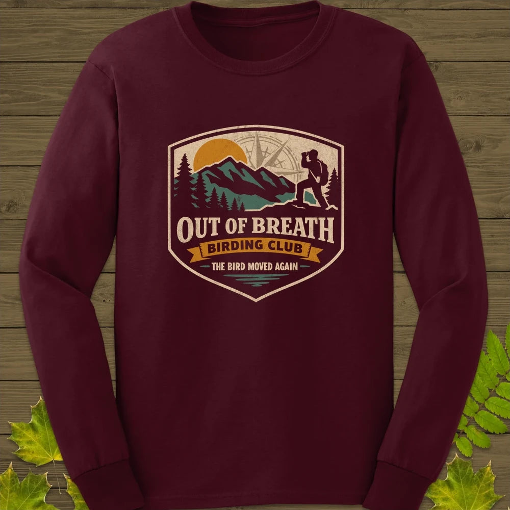 Out Of Breath Long Sleeve Maroon