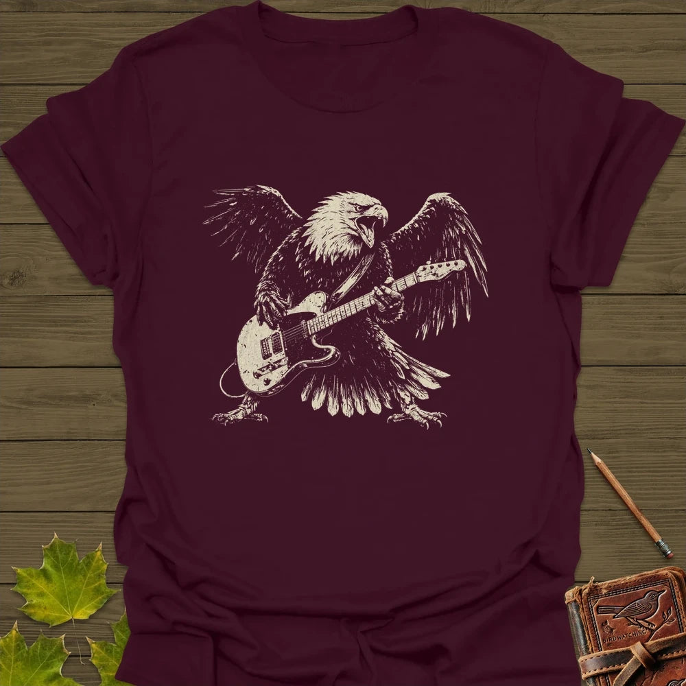 Eagle Guitar Hero T-Shirt Maroon
