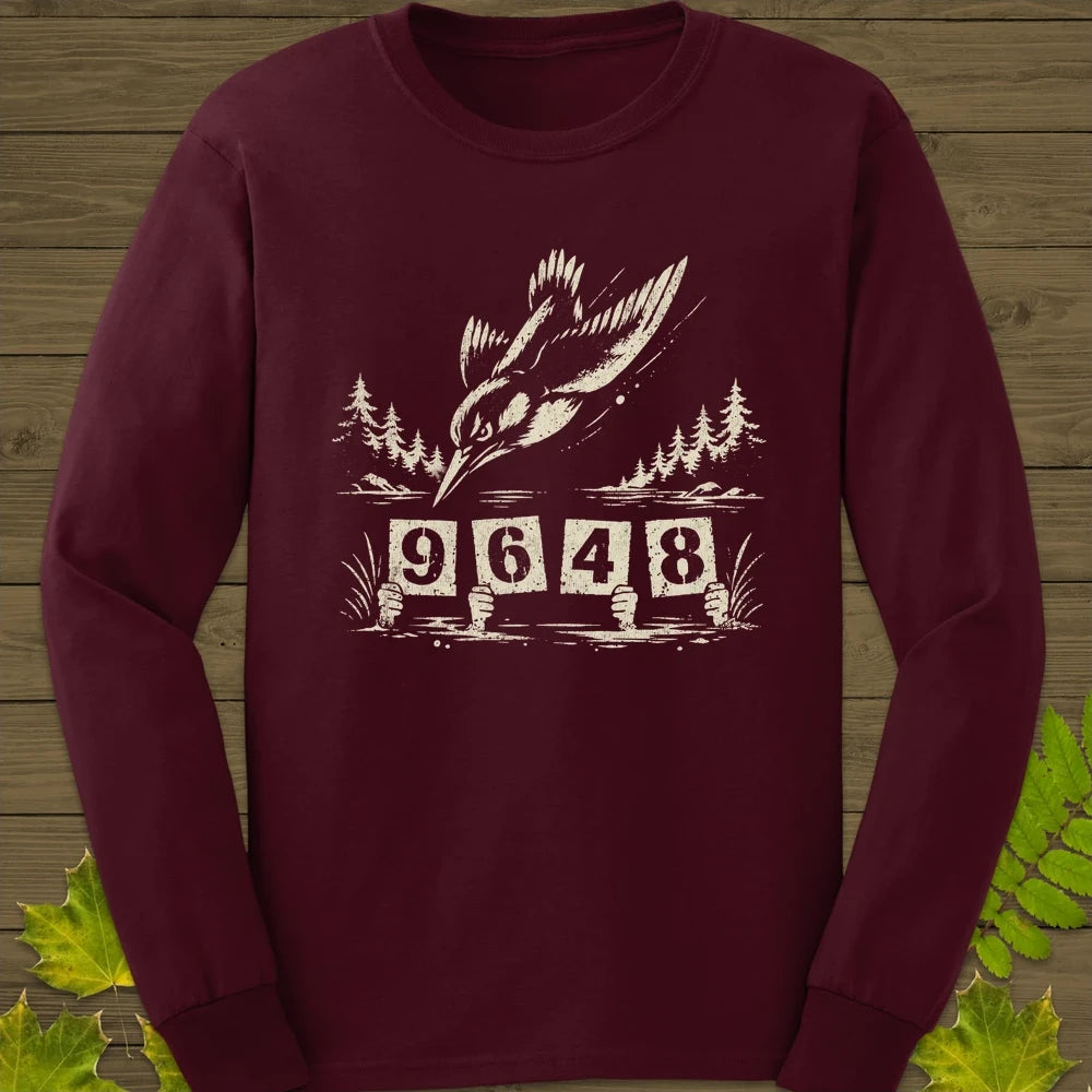 Kingfisher Dive Long Sleeve Maroon