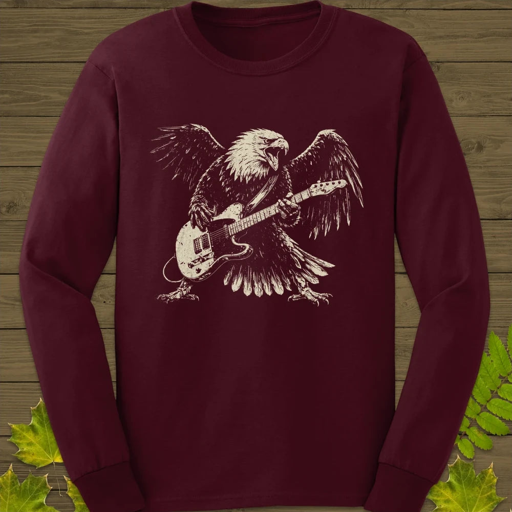 Eagle Guitar Hero Long Sleeve Maroon