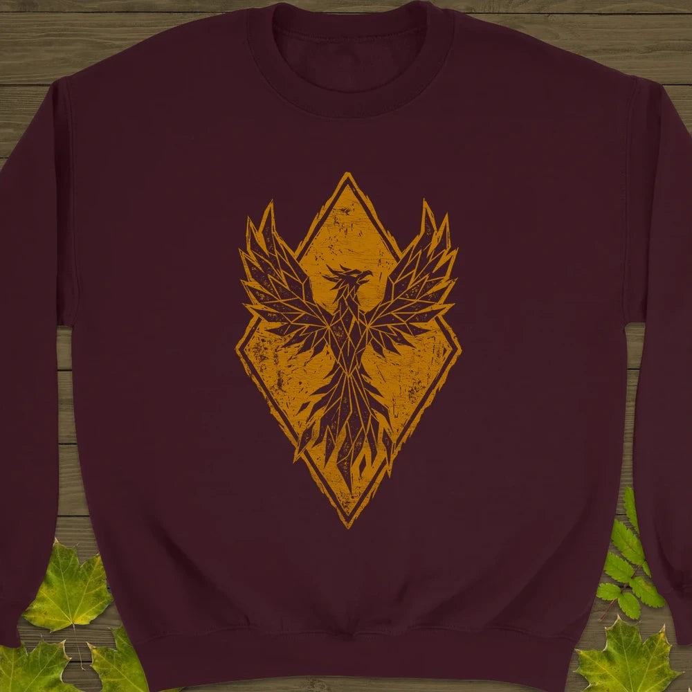 Phoenix Rising Sweatshirt Maroon
