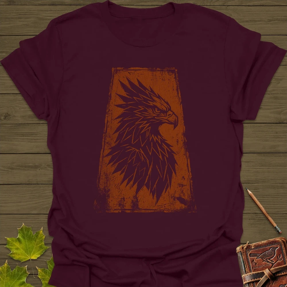 Tribal Eagle T-Shirt Maroon