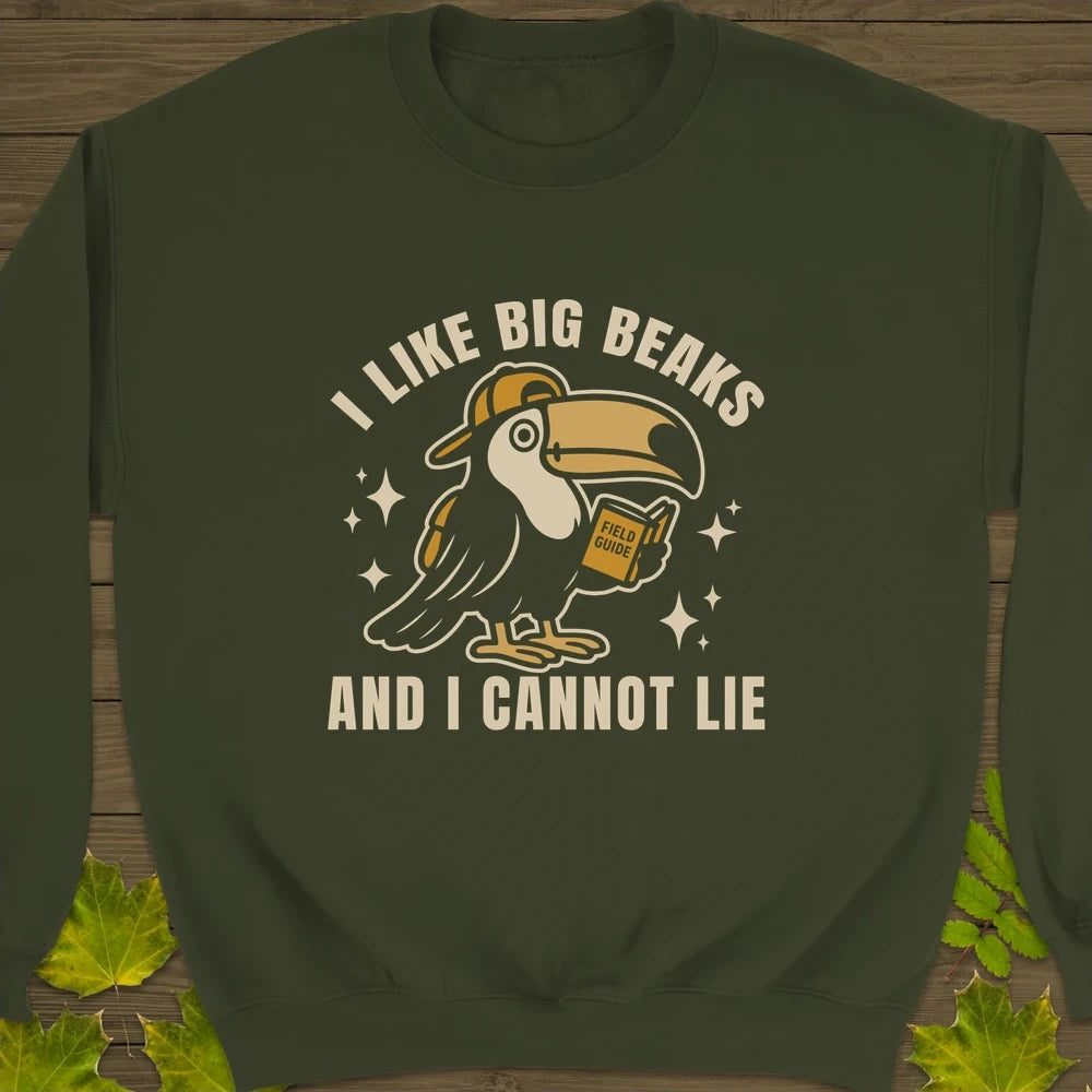 Big Beaks Crewneck Sweatshirt Military Green