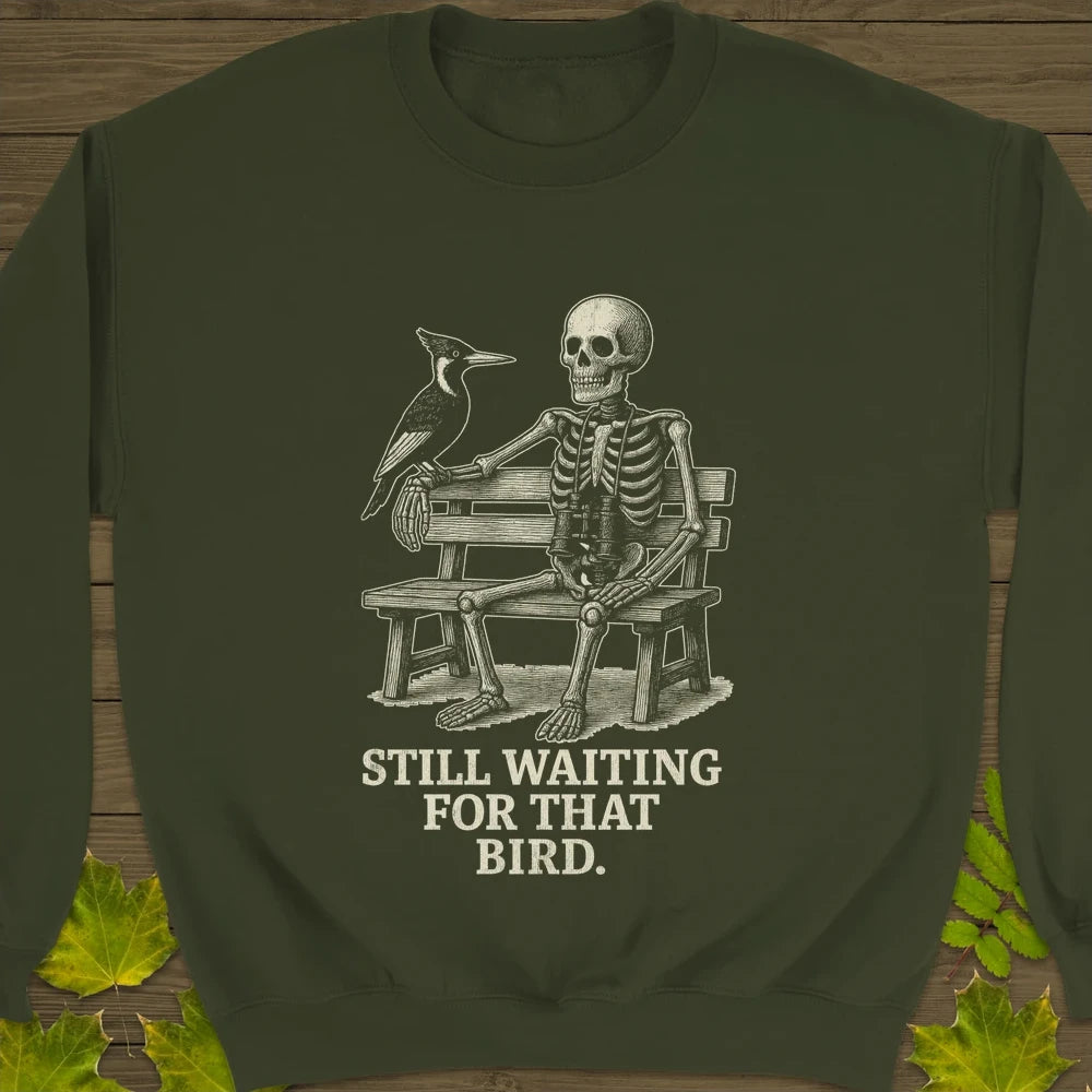 Still Waiting Crewneck Sweatshirt Military Green