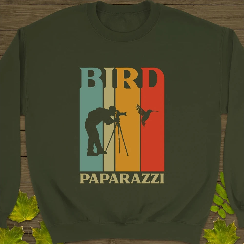 Bird Paparazzi Crewneck Sweatshirt Military Green